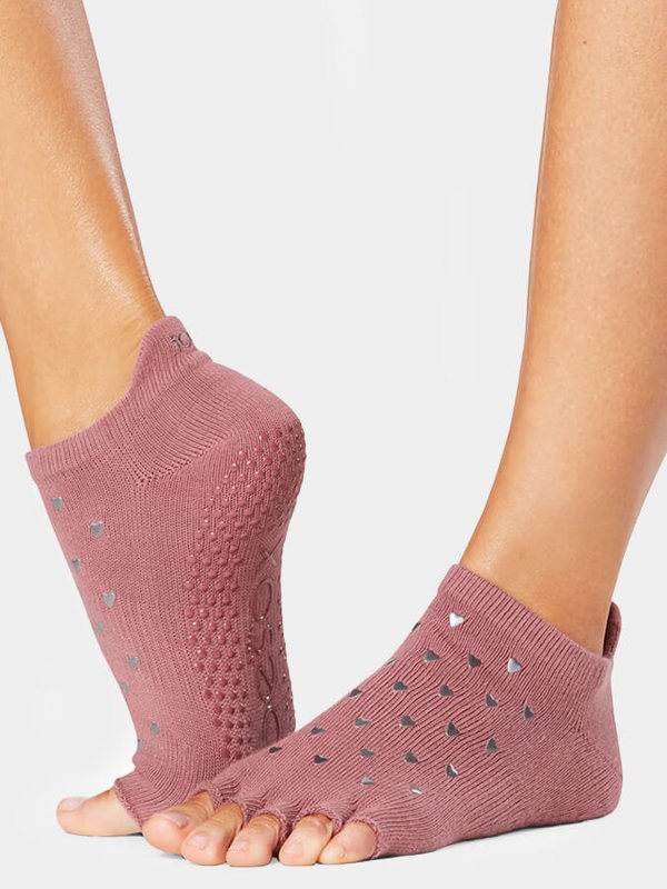 ToeSox Low Rise Half Toe Women's Yoga Grip Socks