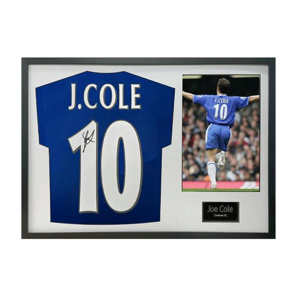 Joe Cole Signed Chelsea Shirt Classic Frame
