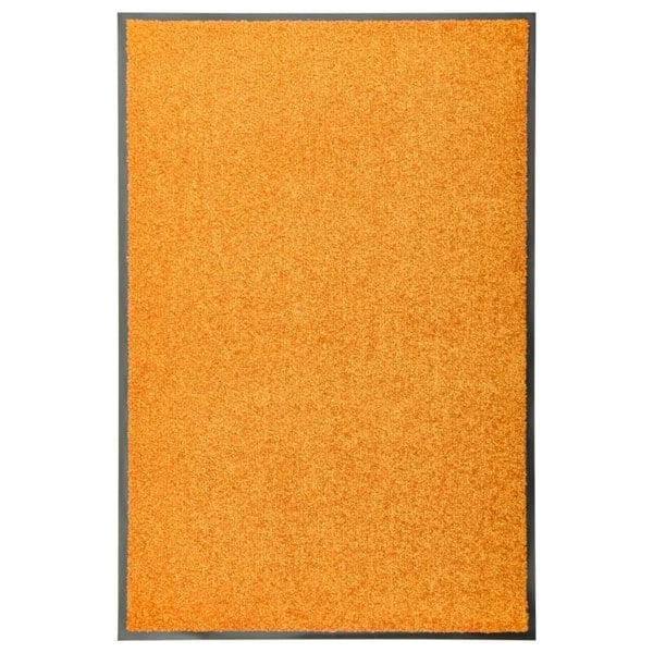 Berkfield Doormat Washable Orange 60x90 cm