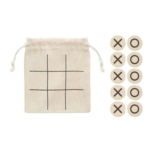 MidOcean Topos Wooden Tic-Tac-Toe Game - Beige - 