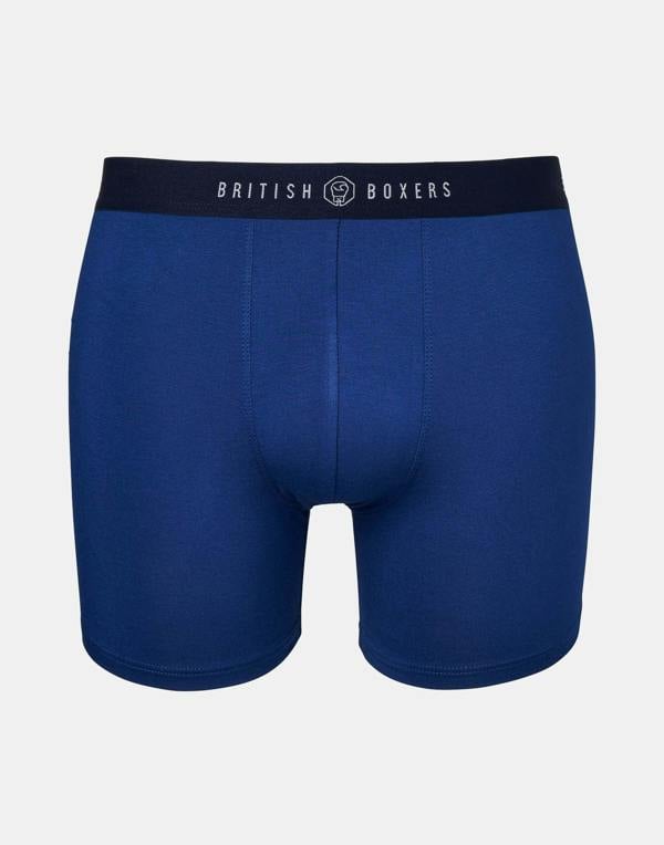 British Boxers Three-pack Men's Cotton Stretch Trunks – Summertime Blues