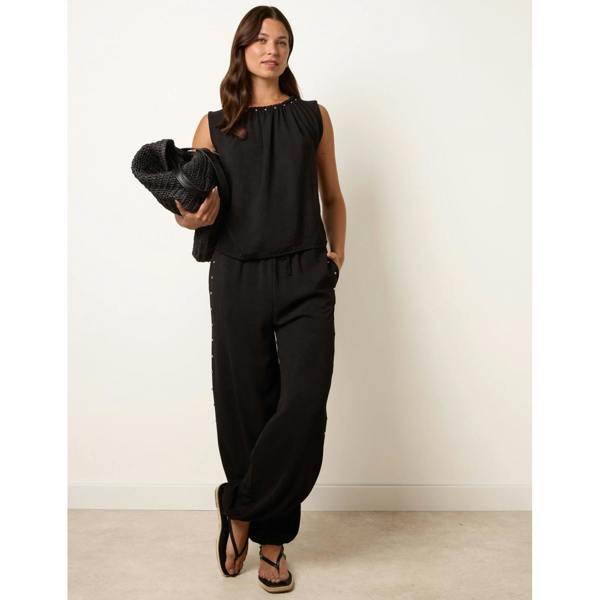 Blue Vanilla Studded Detailed Balloon Trouser Set