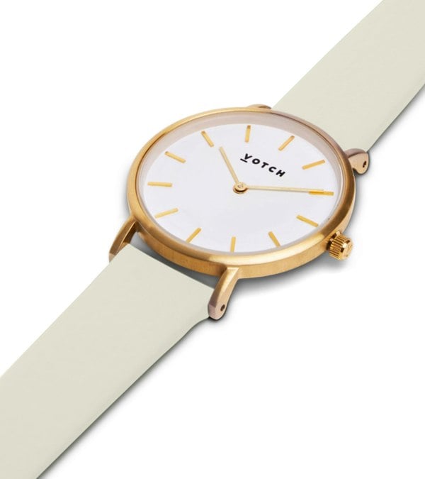 Votch Gold & Linen Watch | Petite