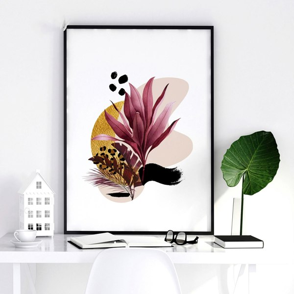 Home office decor ideas for her | set of 3 framed wall art