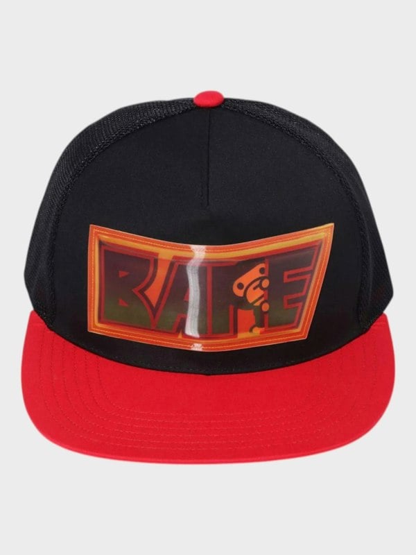Bape Lenticular Emblem Mesh Cap Black - Supplied FashionBape