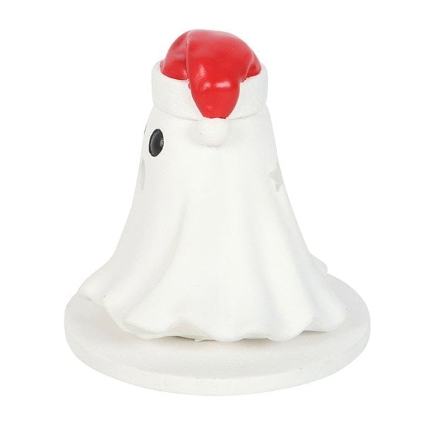 Serano Ghost with Santa Hat Tealight and Incense Cone Holder