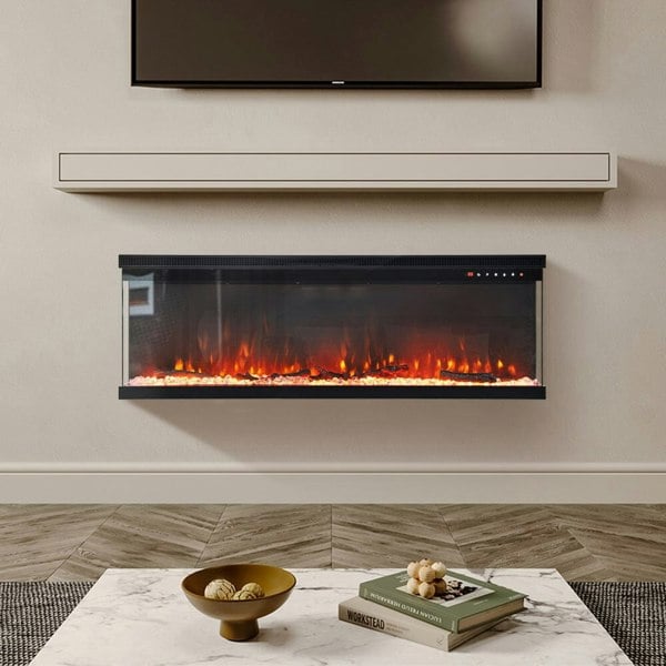 3-Sided Electric Fireplace – A Perfect Fusion of Style, Warmth, and Versatility Living and Home