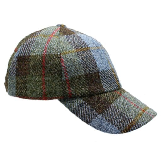 Heather Hats & Accessories Harris Tweed Baseball Trucker Cap, Cotton Lining, Outdoor Wear - MACLEOD