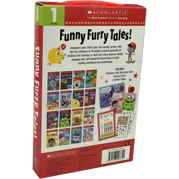 16 Readers: Funny Furry Tales 16 Books Set for Year 1