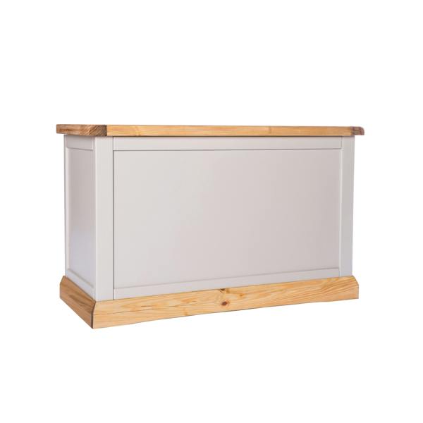 Cabinet Bits Bomporto Light Grey Blanket Box Ottoman