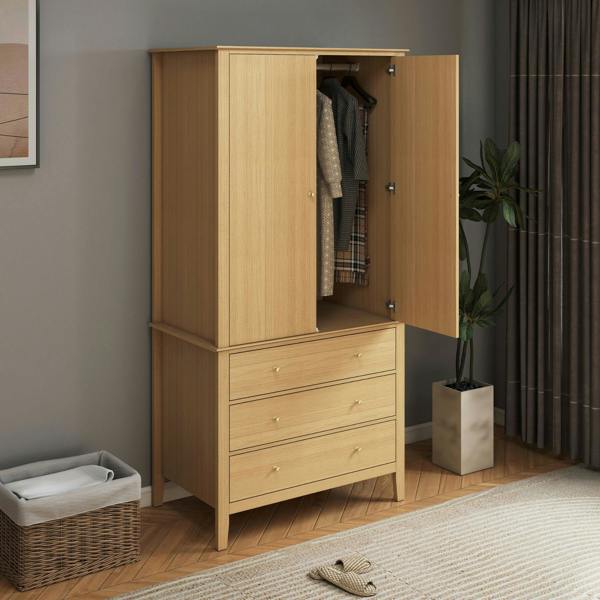 Core Products Henley 2 Door & 3 Drawer Modern Wardrobe