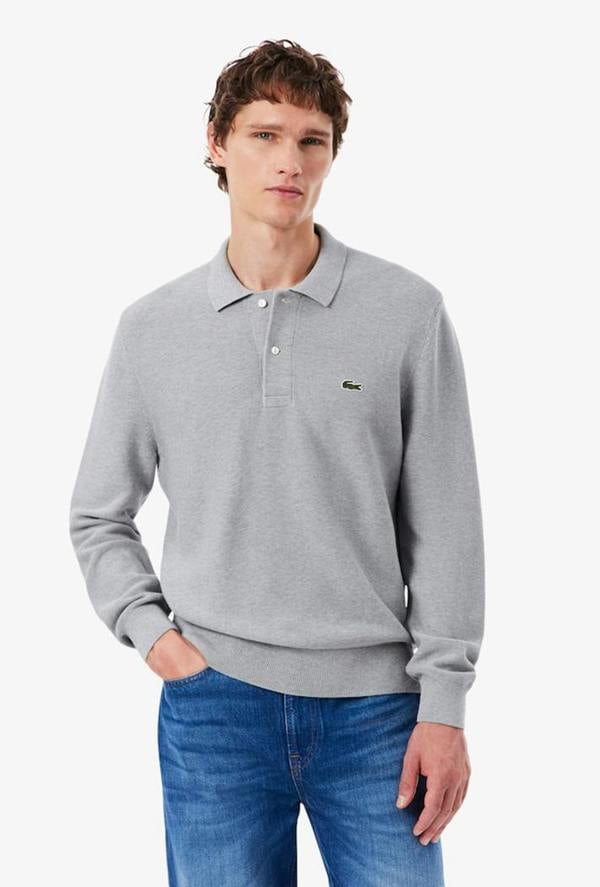 Lacoste Classic Fit Long Sleeved Knitted Polo Shirt