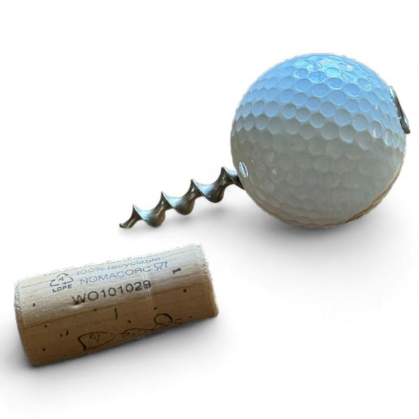 SPORTGIFTZ Reclaimed Golf Ball Wine Opener Corkscrew ? A Unique Gift for Golf and Wine Lovers