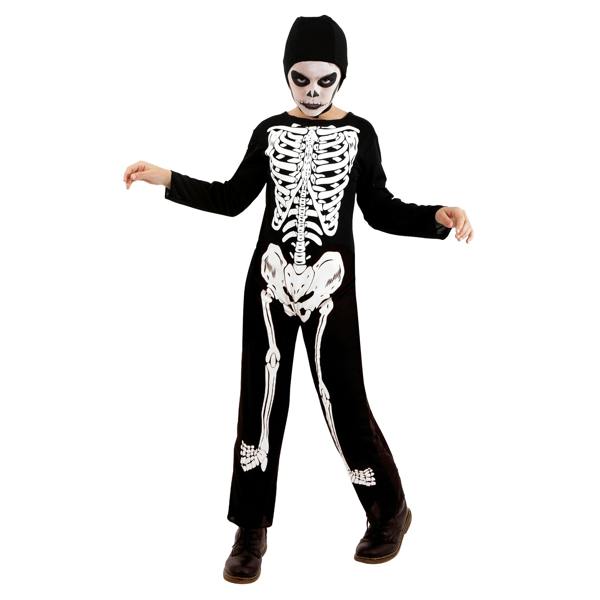 Bristol Novelty Childrens/Kids Skeleton Costume - Black/White - 