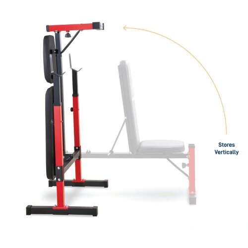 Marcy MWB5511 Folding Weight Bench With Adjustable Uprights & Backrest