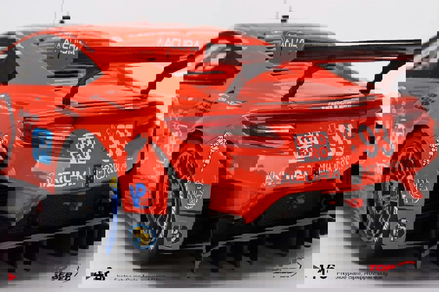 TSM Acura NSX GT3 EVO22 #93 WTR RACERS Edge Motorsport 2022 IMSA Sebring 12Hr 1:18 TSM TS0446