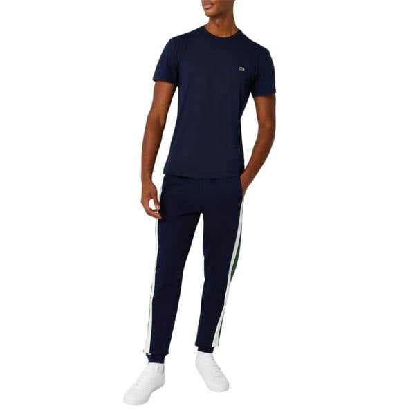Lacoste Mens Logo Premium Cotton T-Shirt - Navy - 