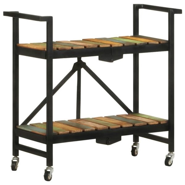 Berkfield Kitchen Trolley 87x36x81 cm Solid Reclaimed Wood