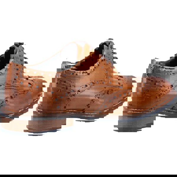 Hush Puppies Dustin Brogue Leather Men's Tan Brogues Shoes