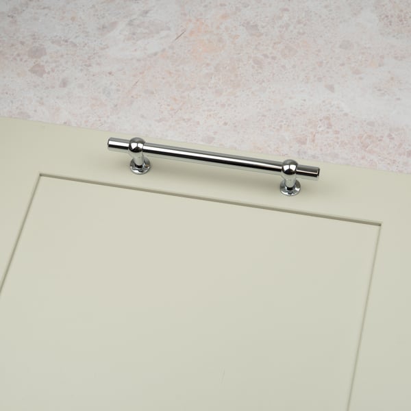 Handle & Home Polished Chrome T-Bar Handle and Knob