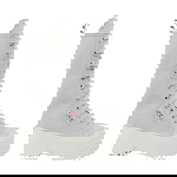 Superga Womens 2641 Alpina High Tops - Grey Silver/Avorio