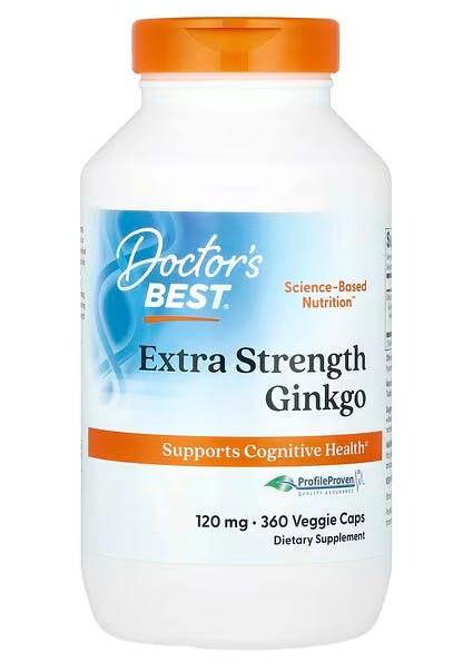 Doctor's Best Extra Strength Ginkgo, 120mg - 360 vcaps