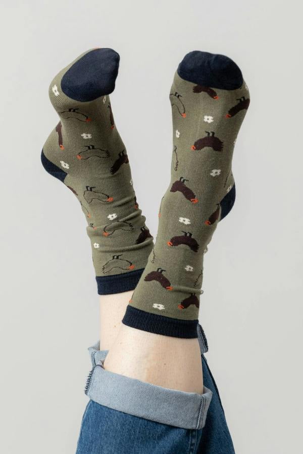 Hen Bamboo Socks Moss