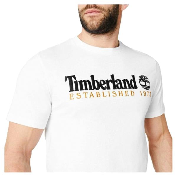 Timberland Mens Heritage Cotton T-Shirt - White - 