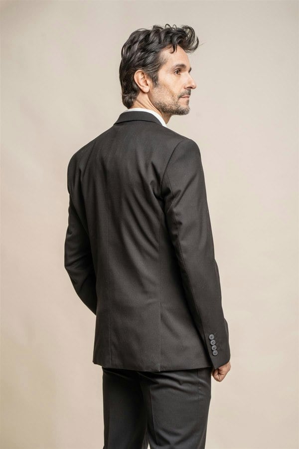 Marco black blazer back