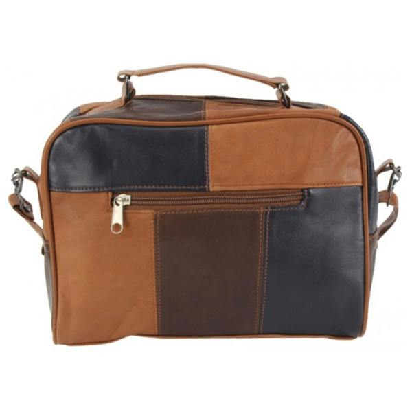 Lorenz Sheep Nappa Leather Patchwork Shoulder Bag