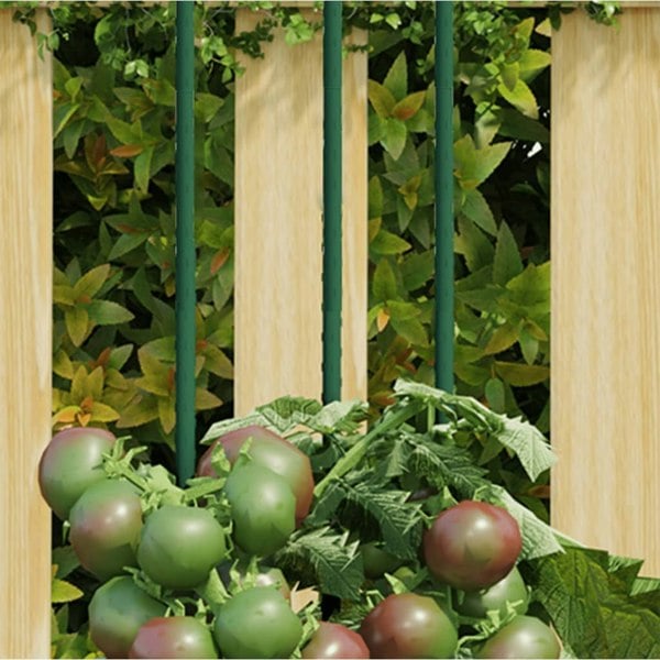 Berkfield Garden Plant Stakes 30 pcs Green 60 cm Steel