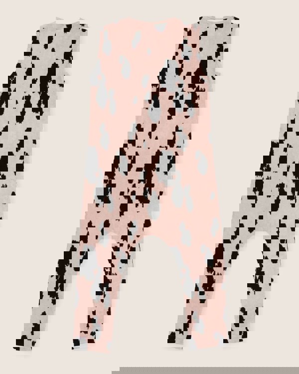 organic velour Pink Pony Print Velour Jumpsuit - image 7