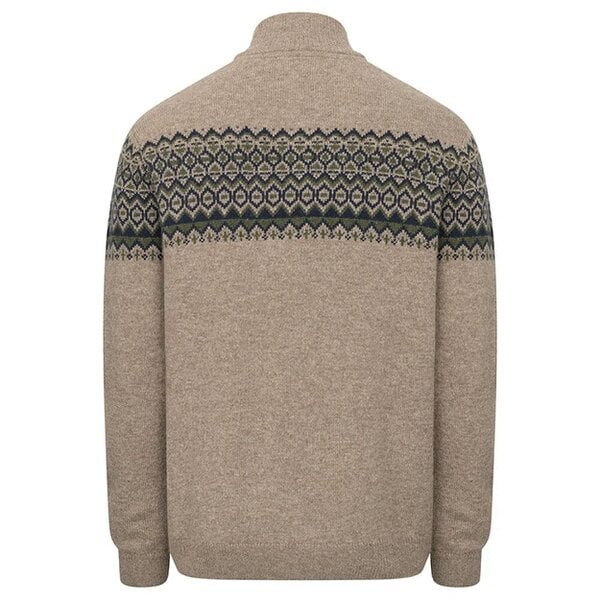 Hoggs of Fife Colonsay Fair Isle 1/4 Zip Pullover