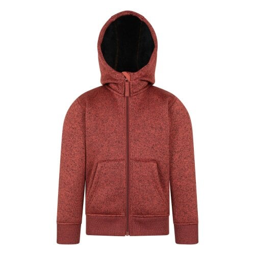 Mountain Warehouse Kids Nevis Faux Fur Lined Hoodie - Rust - 3-4 Years - Rust - 100% Polyester