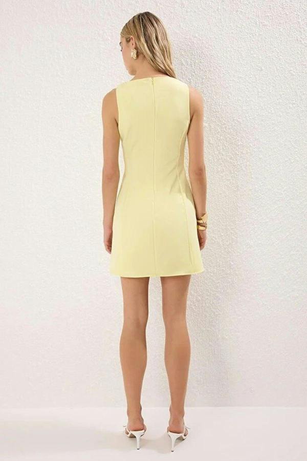 WOVCOR A-Line Mini Woven Dress