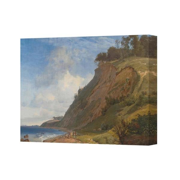 Benjamin Tate Design Coastal Cliff Seascape Canvas Wall Art Seaside Landscape Painting