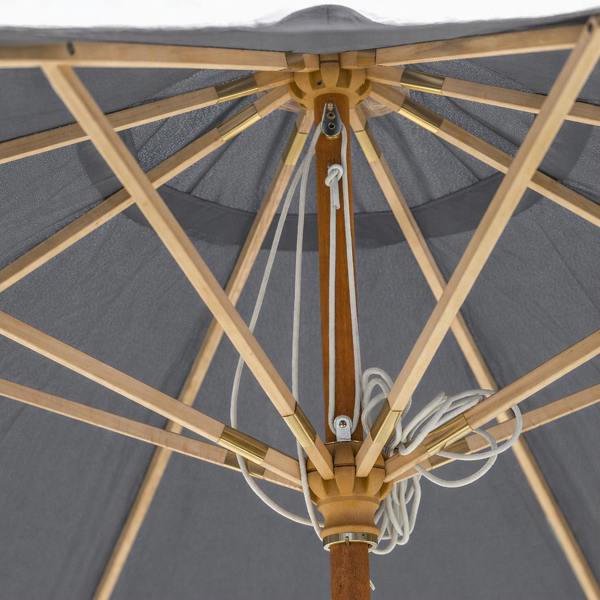 The Garden Marketplace 3m Premium Hardwood Garden Parasol Umbrella
