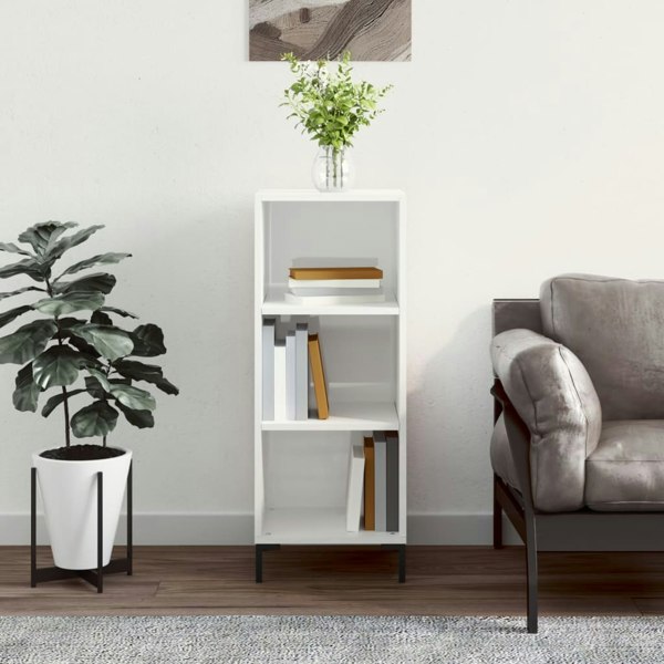 Berkfield Sideboard High Gloss White 34.5x32.5x90 cm Engineered Wood