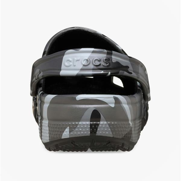 Crocs Crocs CLASSIC CAMOUFLAGE Unisex Adults Clogs Sandals Black/Slate Grey