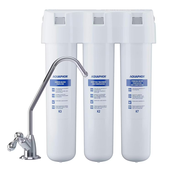AQUAPHOR Crystal Under‑Sink Water Filter System: Filter Capacity: 8000 Litres