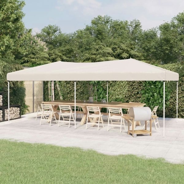 Berkfield Folding Party Tent Cream 3x6 m
