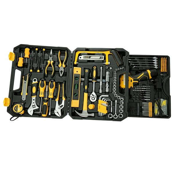 Gr8 Home 233 Piece Professional Tool Kit Cordless Drill Socket Spanner Set Storage Case