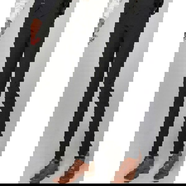 Paul Andrew Mayfair- Men's Plain Black Trouser