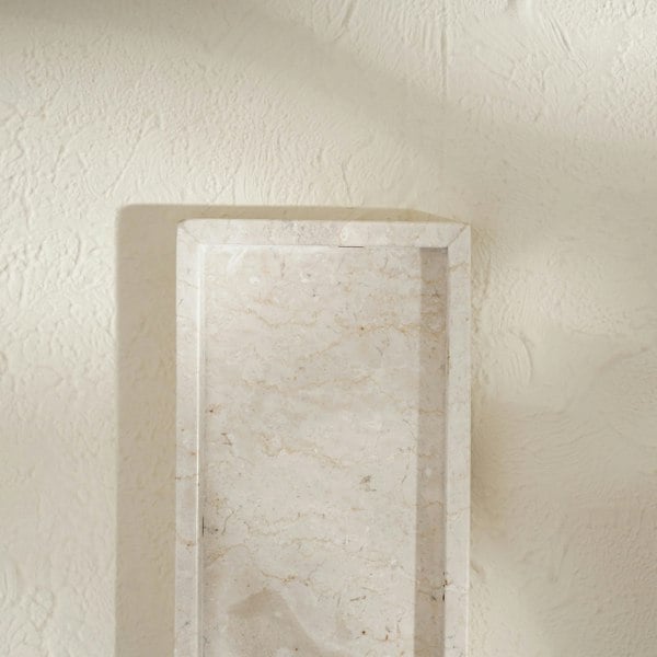 Black marble rectangular tray styled genuine stone bathroom vanity