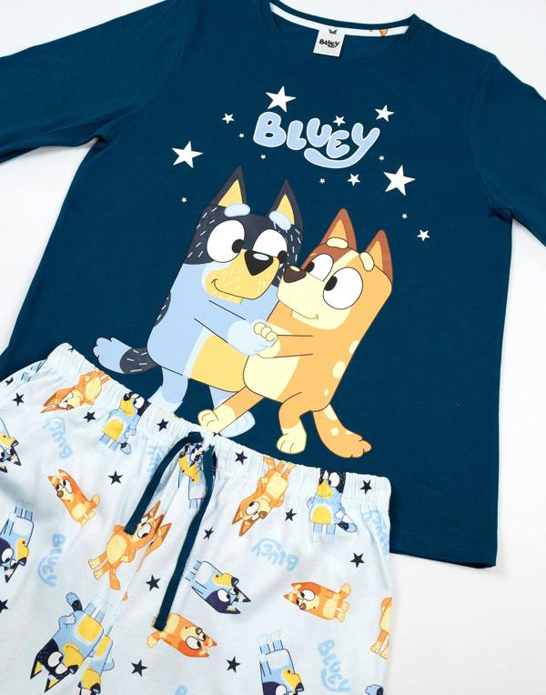 Bluey Womens Multicoloured Family Long Sleeve Long Leg Pyjama Set