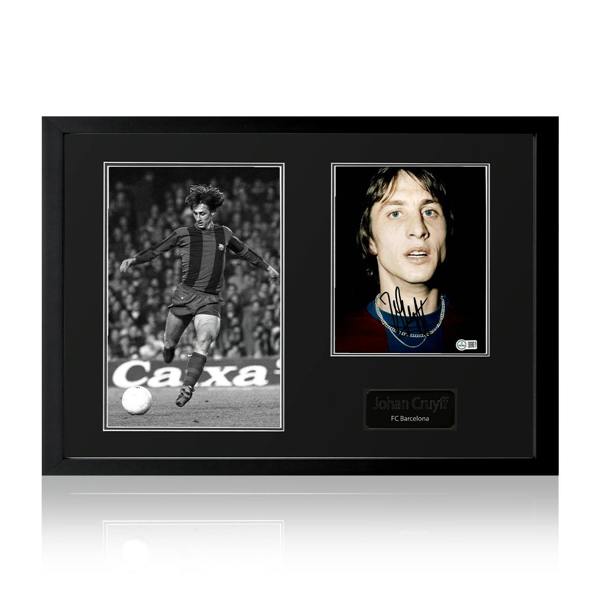 Johan Cruyff Signed Barcelona Iconic Frame