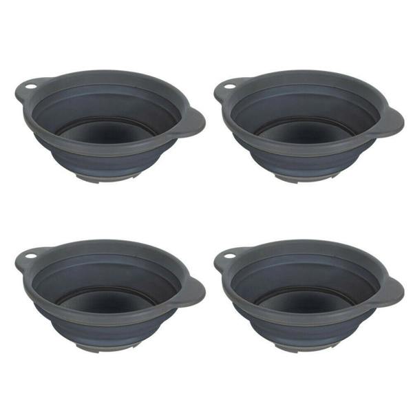 Regatta Folding Bowl (Set Of 4) - Ebony Grey - 