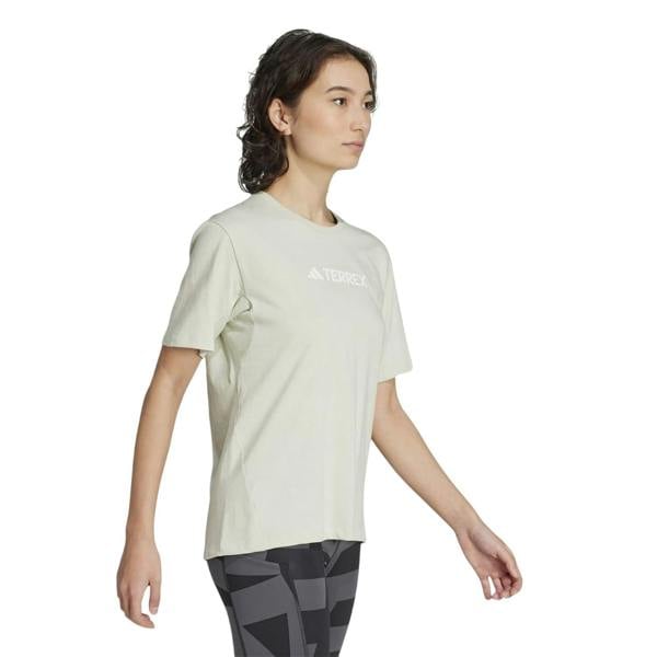 Adidas Womens/Ladies Terrex Classic Logo T-Shirt - Linen Green - 