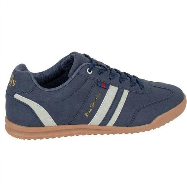Ben Sherman Mens Feedback Faux Nubuck Trainers - Navy/Grey