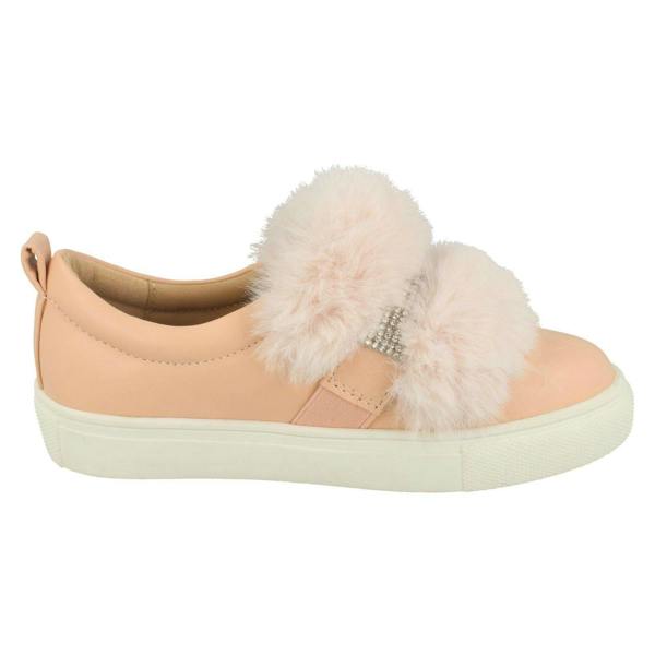 Spot On Girls Spot On Diamante Strap Fur Trim Shoes